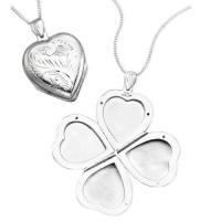 Giani Bernini Necklace, Sterling Silver Heart Locket