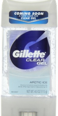 Gillette Anti-perspirant/deodorant Clear Gel, Arctic Ice, 4-Ounce Stick (Pack Of 6) Gillette Anti-perspirant/deodorant Clear Gel, Arctic Ice, 4-Ounce Stick (Pack Of 6)