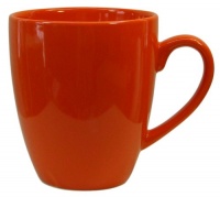 Waechtersbach Fun Factory II Orange Jumbo Cafelatte Mugs, Set of 4 Waechtersbach Fun Factory II Orange Jumbo Cafelatte Mugs, Set of 4