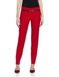 XOXO Juniors Belted Wide Waistband Skinny, Red, 13/14 XOXO Juniors Belted Wide Waistband Skinny, Red, 13/14