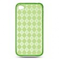 LUXMO HD Crystal Skin Case Green Checker for iPhone 4 CSIP4GRCK LUXMO HD Crystal Skin Case Green Checker for iPhone 4 CSIP4GRCK
