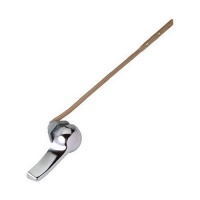 Universal Toilet Tank Flush Lever, Chrome Finish Toliet Handle Fits Most Toilets