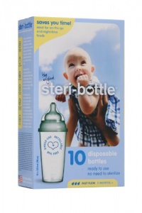 Steribottle Ready to Use Disposable Baby Bottles, 10 Count Steribottle Ready to Use Disposable Baby Bottles, 10 Count