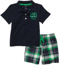Carter's Boys' Toddler Woven Knit Short Set Carter's Boys' Toddler Woven Knit Short Set