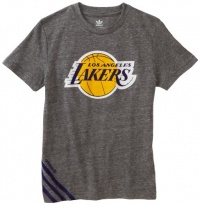 NBA Youth Los Angeles Lakers Triblend Tee H11 Big Stripes - R289Drla (Grey Heather, Medium) NBA Youth Los Angeles Lakers Triblend Tee H11 Big Stripes - R289Drla (Grey Heather, Medium)