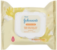Johnson's Baby Hand and Face Wipes, 25-count (Pack of 2) Johnson's Baby Hand and Face Wipes, 25-count (Pack of 2)