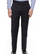 Calvin Klein Mens Dress Pants 32 x 30 Flat Front Navy Blue Trousers