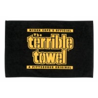NFL Myron Cope's Terrible Towel, 24.5 x 16.5, Black NFL Myron Cope's Terrible Towel, 24.5 x 16.5, Black