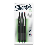 Sharpie Retractable Fine-Point Pens, Colored Ink, 3 Pack (1753177) Sharpie Retractable Fine-Point Pens, Colored Ink, 3 Pack (1753177)
