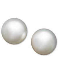 The perfect last-minute touch in polished pearl. Earrings feature elegant cultured South Sea pearls (12-13 mm) in a 14k white gold post setting. Approximate diameter: 1/2 inch. The perfect last-minute touch in polished pearl. Earrings feature elegant cultured South Sea pearls (12-13 mm) in a 14k white gold post setting. Approximate diameter: 1/2 inch.