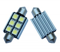 2pcs 36mm 6-SMD 1.5 Canbus Error Free Dome Light LED Bulbs 6411 6418 C5W - White 2pcs 36mm 6-SMD 1.5 Canbus Error Free Dome Light LED Bulbs 6411 6418 C5W - White