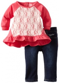 Baby Phat Infant Lace Shirt with Pant,Dark Wash,12 Months Baby Phat Infant Lace Shirt with Pant,Dark Wash,12 Months