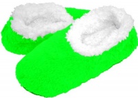 Snoozies Womens Fleece Lined Footies, Neon Brights, Green, Large Snoozies Womens Fleece Lined Footies, Neon Brights, Green, Large