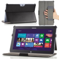 MoKo Slim-Fit Multi-angle Folio Cover Case for Samsung Ativ Smart PC 11.6-inch 500T Windows 8 Tablet, BLACK (with Smart Auto Sleep/Wake) MoKo Slim-Fit Multi-angle Folio Cover Case for Samsung Ativ Smart PC 11.6-inch 500T Windows 8 Tablet, BLACK (with Smart Auto Sleep/Wake)