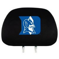 NCAA Duke Blue Devils Team ProMark Head Rest Cover-Set of 2, Standard, Black NCAA Duke Blue Devils Team ProMark Head Rest Cover-Set of 2, Standard, Black
