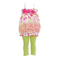 Bonnie Jean Girls 2-6X Dot Bubble Legging Set Bonnie Jean Girls 2-6X Dot Bubble Legging Set