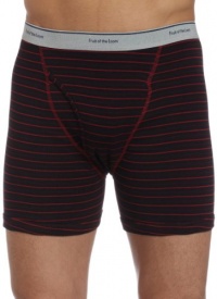 Fruit of the Loom Men's 4-Pack Stripe/Solid Assorted Boxer Briefs Fruit of the Loom Men's 4-Pack Stripe/Solid Assorted Boxer Briefs