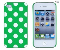 Green Polka Dot Embossed Hard Case for Apple iPhone 4, 4S (AT&T, Verizon, Sprint) Green Polka Dot Embossed Hard Case for Apple iPhone 4, 4S (AT&T, Verizon, Sprint)