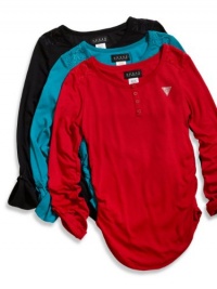 GUESS Kids Girls Big Girl Long-Sleeve Top with Lace Back, RED (16) GUESS Kids Girls Big Girl Long-Sleeve Top with Lace Back, RED (16)