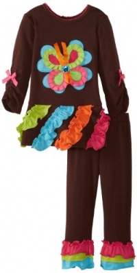 Rare Editions Baby Girls Infant Butterfly Applique Legging Set, Brown, 24 Months Rare Editions Baby Girls Infant Butterfly Applique Legging Set, Brown, 24 Months