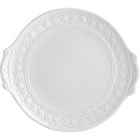 Bernardaud Louvre Cake Plate With Handles Bernardaud Louvre Cake Plate With Handles