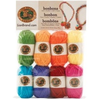Lion Brand Yarn 601-680 Bonbons Yarn, Crayons Lion Brand Yarn 601-680 Bonbons Yarn, Crayons