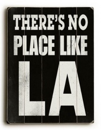 There's No Place Like LA 30x40 Planked Wood Sign Wall Decor Art There's No Place Like LA 30x40 Planked Wood Sign Wall Decor Art