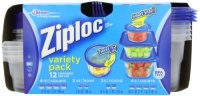 Ziploc Containers Variety Pack, 12-Count (Pack of 2) Ziploc Containers Variety Pack, 12-Count (Pack of 2)