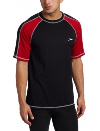 Speedo Men's Boom Short Sleeve Rashguard Swim Tee Speedo Men's Boom Short Sleeve Rashguard Swim Tee