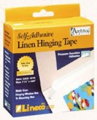 Lineco Self Adhesive Linen Hinging Tape 1.25 in. x 35 ft. white linen tape Lineco Self Adhesive Linen Hinging Tape 1.25 in. x 35 ft. white linen tape