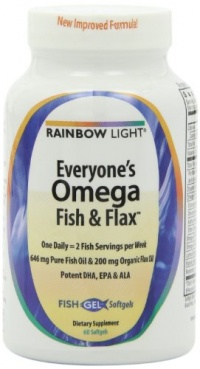 Rainbow Light Everyone's Omega Fish & Flax Oil, 60-Count Softgels Rainbow Light Everyone's Omega Fish & Flax Oil, 60-Count Softgels