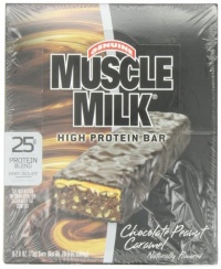 CytoSport Muscle Milk Bars, Chocolate Peanut Caramel, 1 Pound 4.6 Ounce Box, 8-Count CytoSport Muscle Milk Bars, Chocolate Peanut Caramel, 1 Pound 4.6 Ounce Box, 8-Count