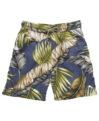 Add some vegetative style to your poolside veg-out with these swim trunks from Tommy Bahama. Add some vegetative style to your poolside veg-out with these swim trunks from Tommy Bahama.