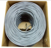 New 1,000 ft bulk Cat5e Ethernet Cable / Wire UTP Pull Box 1,000ft Cat-5e Grey ~ VIVO