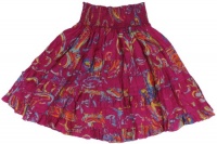 Ralph Lauren Blue Label Women's Tiered Printed Silk Skirt (8, Pink Multi) Ralph Lauren Blue Label Women's Tiered Printed Silk Skirt (8, Pink Multi)