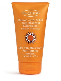 After Sun Moisturizer Self Tanning. A replenishing and soothing moisturizer for the body that helps intensify, accent and extend a tan while promoting an even deeper golden tone. 5.3 oz. After Sun Moisturizer Self Tanning. A replenishing and soothing moisturizer for the body that helps intensify, accent and extend a tan while promoting an even deeper golden tone. 5.3 oz.