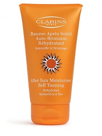 After Sun Moisturizer Self Tanning. A replenishing and soothing moisturizer for the body that helps intensify, accent and extend a tan while promoting an even deeper golden tone. 5.3 oz. 