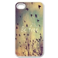 Apple iPhone 4 4G 4S Be Free Birds Cute Quote Retro Vintage WHITE Sides Slim HARD Case Skin Cover Protector Accessory Vintage Retro Unique AT&T Sprint Verizon Virgin Mobile Apple iPhone 4 4G 4S Be Free Birds Cute Quote Retro Vintage WHITE Sides Slim HARD Case Skin Cover Protector Accessory Vintage Retro Unique AT&T Sprint Verizon Virgin Mobile