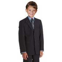 Johnnie Lene Black Soft Pinstripe Suit Set for Boys From Baby to Teen Johnnie Lene Black Soft Pinstripe Suit Set for Boys From Baby to Teen