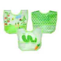 green sprouts 3 Count Garden Waterproof Bib, Sage Worm, 6-12 Months green sprouts 3 Count Garden Waterproof Bib, Sage Worm, 6-12 Months