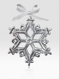 A sparkling addition to your holiday collection, hand-crafted from recycled aluminum.3 diam.Wipe cleanImported A sparkling addition to your holiday collection, hand-crafted from recycled aluminum.3 diam.Wipe cleanImported
