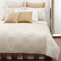 Barbara Barry Floating Lotus Gilded Queen Duvet Neutrals Barbara Barry Floating Lotus Gilded Queen Duvet Neutrals