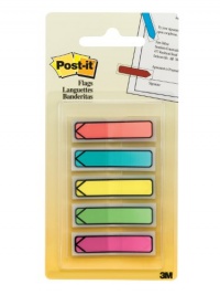 Post-it Arrow Flags with On-the-Go Dispenser, Assorted Bright Colors, 1/2-Inch Wide, 100/Dispenser, 1-Dispenser/Pack Post-it Arrow Flags with On-the-Go Dispenser, Assorted Bright Colors, 1/2-Inch Wide, 100/Dispenser, 1-Dispenser/Pack