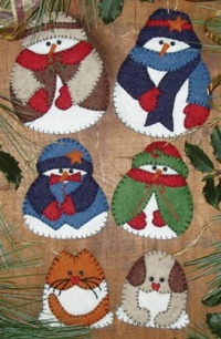 Snow Folk Ornament Kit-Set Of Six Snow Folk Ornament Kit-Set Of Six