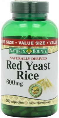 Nature's Bounty Red Yeast Rice, 600 mg, 250 Capsules Nature's Bounty Red Yeast Rice, 600 mg, 250 Capsules