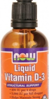 NOW Foods Liquid Vitamin D-3 5000Iu/Dropper, 2 ounce NOW Foods Liquid Vitamin D-3 5000Iu/Dropper, 2 ounce