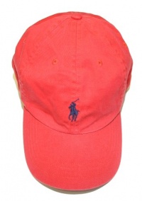 Polo Ralph Lauren Men Pony Logo Adjustable Hat Cap (One size, Red) Polo Ralph Lauren Men Pony Logo Adjustable Hat Cap (One size, Red)