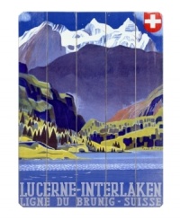 Putting the mighty Swiss Alps and Lake Lucerne at your fingertips, this wooden sign is all the inspiration you need to embark on a new decorating adventure. With a distinctly old-world feel that's right at home in a lodge or cabin setting. Putting the mighty Swiss Alps and Lake Lucerne at your fingertips, this wooden sign is all the inspiration you need to embark on a new decorating adventure. With a distinctly old-world feel that's right at home in a lodge or cabin setting.