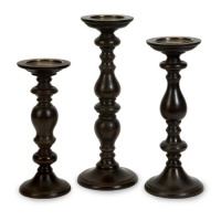 IMAX Windsor Pillar Candleholders, Set of 3 IMAX Windsor Pillar Candleholders, Set of 3