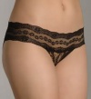 b.tempt'd by Wacoal Women's Lace Kiss Bikini Panty #978182,Night,Small